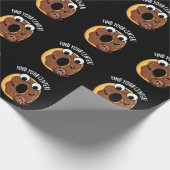 Vind uw Centrum Grappig Donut Pun Dark BG Cadeaupapier (Hoek)