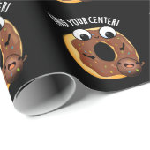 Vind uw Centrum Grappig Donut Pun Dark BG Cadeaupapier (Rol Hoek)