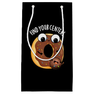 Vind uw Centrum Grappig Donut Pun Dark BG Klein Cadeauzakje