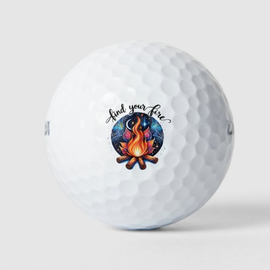 Vind uw Fire Golf Balls Golfballen (Voorkant)