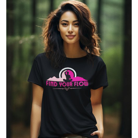 Vind uw Flow Spiritueel Journey Yoga Tshirt