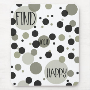 Vind uw Happy Gold Black Confetti Muismat