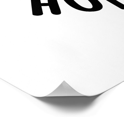 Vind uw Hoppy Place Funny Rabbit Pun Poster (Hoek)