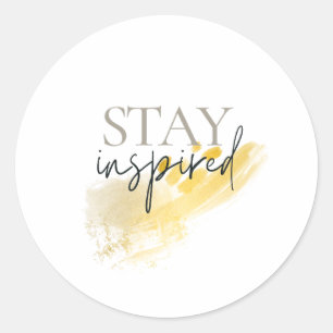 Vind uw inspiratie: Elegant Gouden Borstel Letteri Ronde Sticker