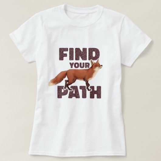 VIND UW PAD FOREST FOX T-SHIRT (Design voorkant)