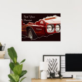 Vind uw Passion Red Car Ripped Lijst Foto Poster (Thuiskantoor)