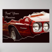 Vind uw Passion Red Car Ripped Lijst Foto Poster (Voorkant)