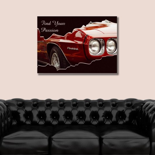 Vind uw Passion Red Car Ripped Lijst Foto Poster