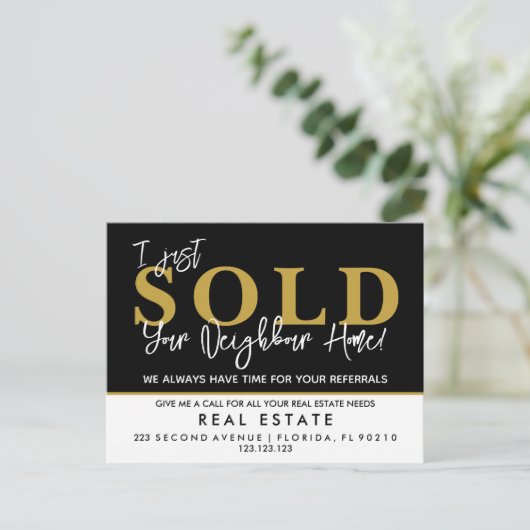 Vind uw plaats | Aankondiging onroerend goed (Staand voorkant)