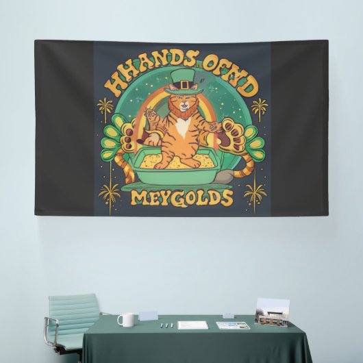 Vind uw Pot of Gold Green-gevulde Dag van de Vreug Spandoek (Beurs)
