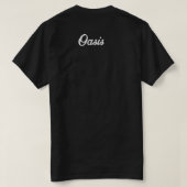 Vind uw rustige graffiti Oasis T-shirt T-shirts (Design achterkant)