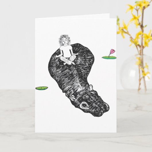 Vind uw saldo - wenskaart kaart (Gele Bloem)