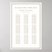 Vind uw stoel Huwelijksstoelindeling Poster (Voorkant)