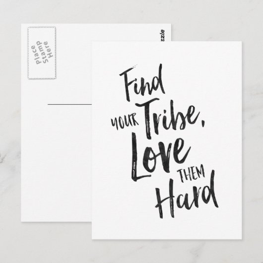 Vind uw Tribe - Inspirerend Kaart (Voorkant / Achterkant)