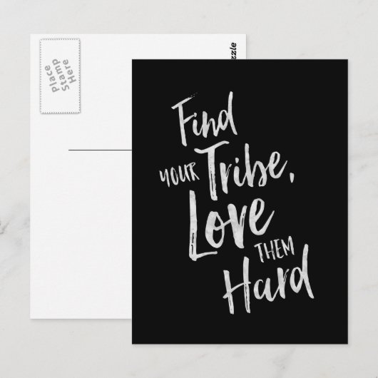 Vind uw Tribe - Inspirerend Kaart (Voorkant / Achterkant)