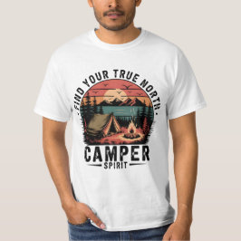 Vind uw ware North Retro Camper avontuur T-shirt