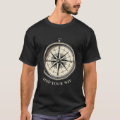 Vind uw weg Compass T-shirt (Voorkant)