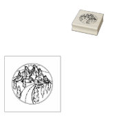 Vind uw weg eenvoudig wit ontwerp in zwart rubberstempel (Gestempeld)