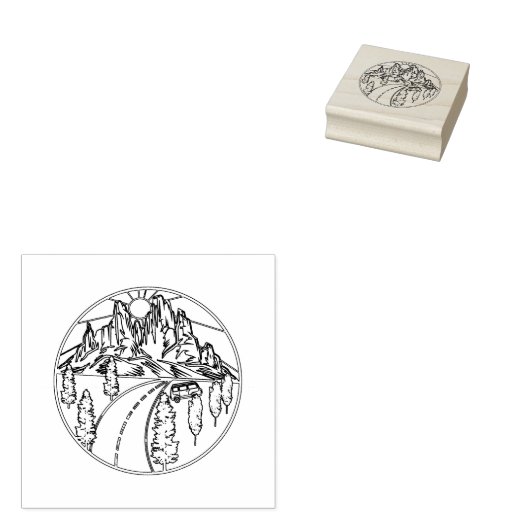 Vind uw weg eenvoudig wit ontwerp in zwart rubberstempel (Gestempeld)