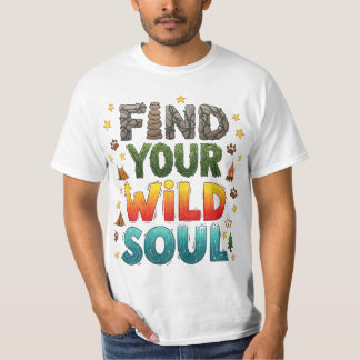 Vind uw Wild Soul Camping Adventure Outdoor T-shirt