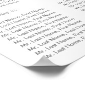 Vind uw zitplaatsje met een eenvoudig script bruil poster (Hoek)