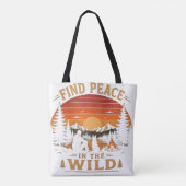 Vind vrede in de wildernis tote bag (Achterkant)
