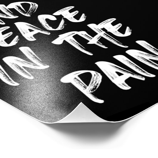 Vind vrede in pijn foto afdruk (Hoek)