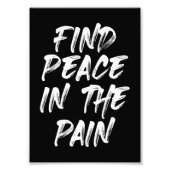 Vind vrede in pijn foto afdruk (Voorkant)