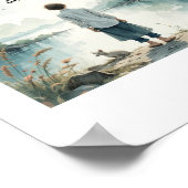 Vind vrede waar het water de ziel ontmoet - Inspi Poster (Hoek)