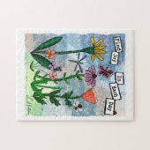 Vind vreugde in de dag | Art Kaart Legpuzzel (Horizontaal)