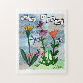 Vind vreugde in de dag | Art Kaart Legpuzzel
