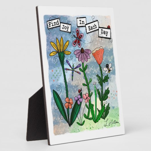 Vind vreugde in de dag | Kunst Fotoplaat (Zijkant)