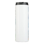 Vind vreugde in de dag thermosbeker (Achterkant)