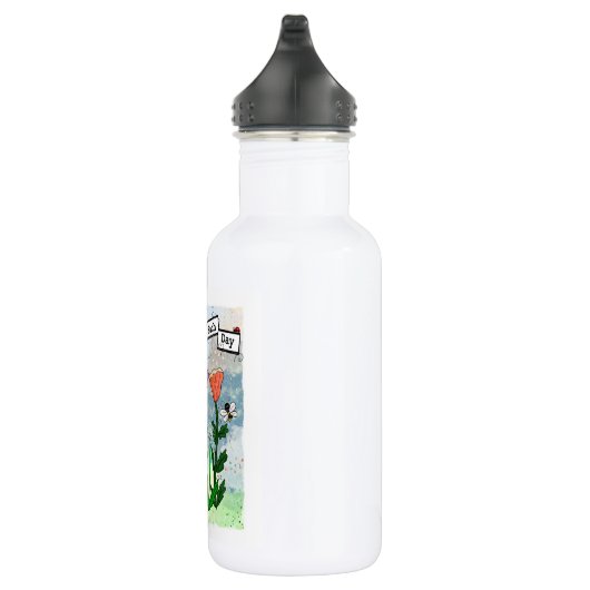 Vind vreugde in de dag waterfles  (Rechts)