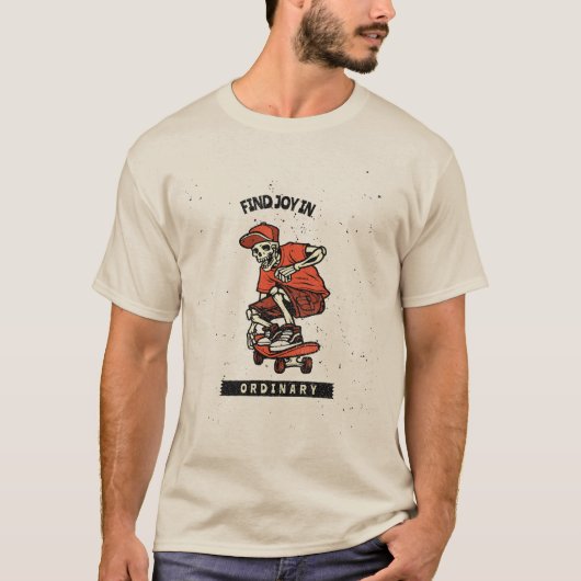 Vind vreugde in gewone typografie t-shirt (Voorkant)