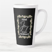 Vind vreugde in je gewone leven latte mok (Rechts)