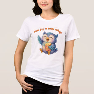 Vind vreugde in kleine dingen - positief Tri-Blend shirt