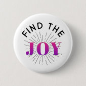Vind vreugde ronde button 5,7 cm (Voorkant)