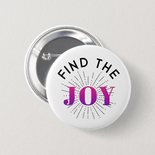 Vind vreugde ronde button 5,7 cm (Voorkant /achterkant)