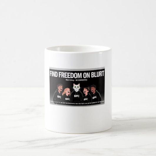 Vind vrijheid op Blurt Cup Mok (Center)