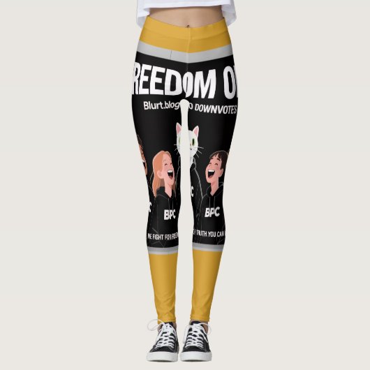 Vind vrijheid op Blurt Leggings (Voorkant)