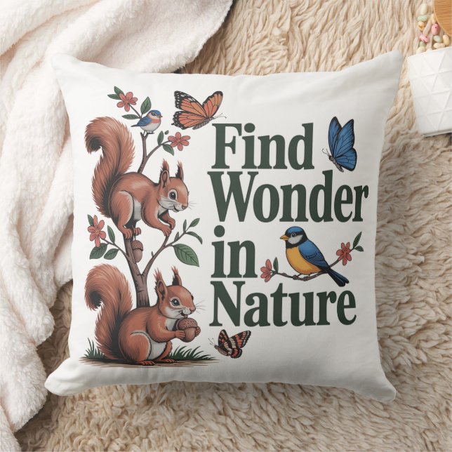 Vind Wonder In De Natuur Kussen (Deken)
