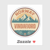 Vindafjord, Norge Noorwegen Sticker (Vel)