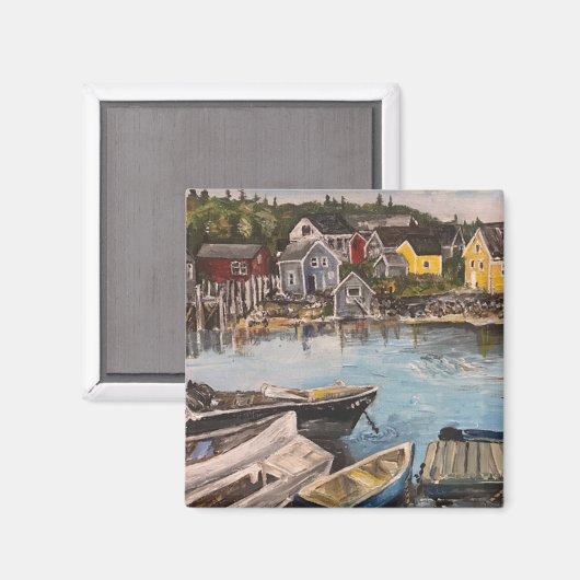 Vindelhaven Island Magneet (Voorkant / Achterkant)