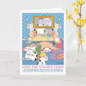 VINDEN DE HIDDEN KOEIEN KAART (Gele Bloem)