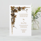 Vine And Wedding Bells Kaart (Staand voorkant)