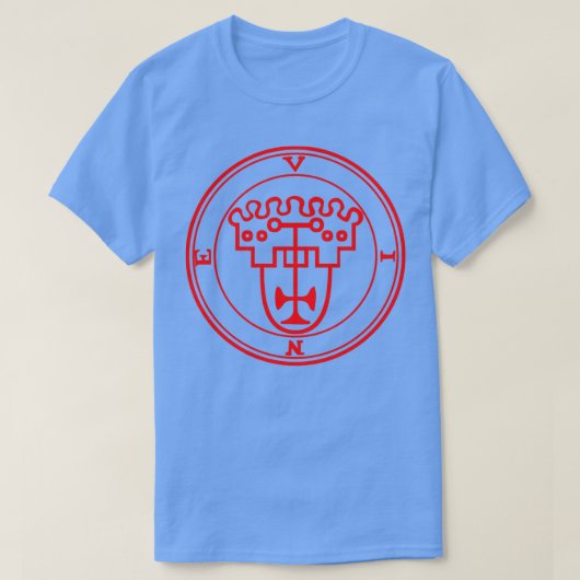 Vine Ars Goetia Sigil Red T-shirt (Design voorkant)