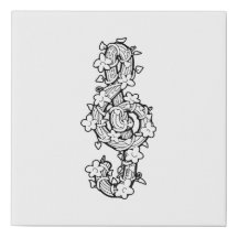 Vine Clef Faux Canvas
