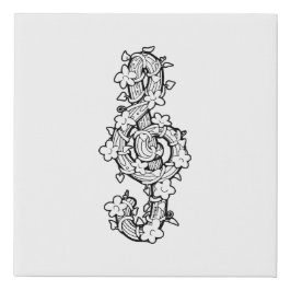 Vine Clef Faux Canvas