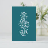 Vine Clef Flat Bedankt Card (Staand voorkant)